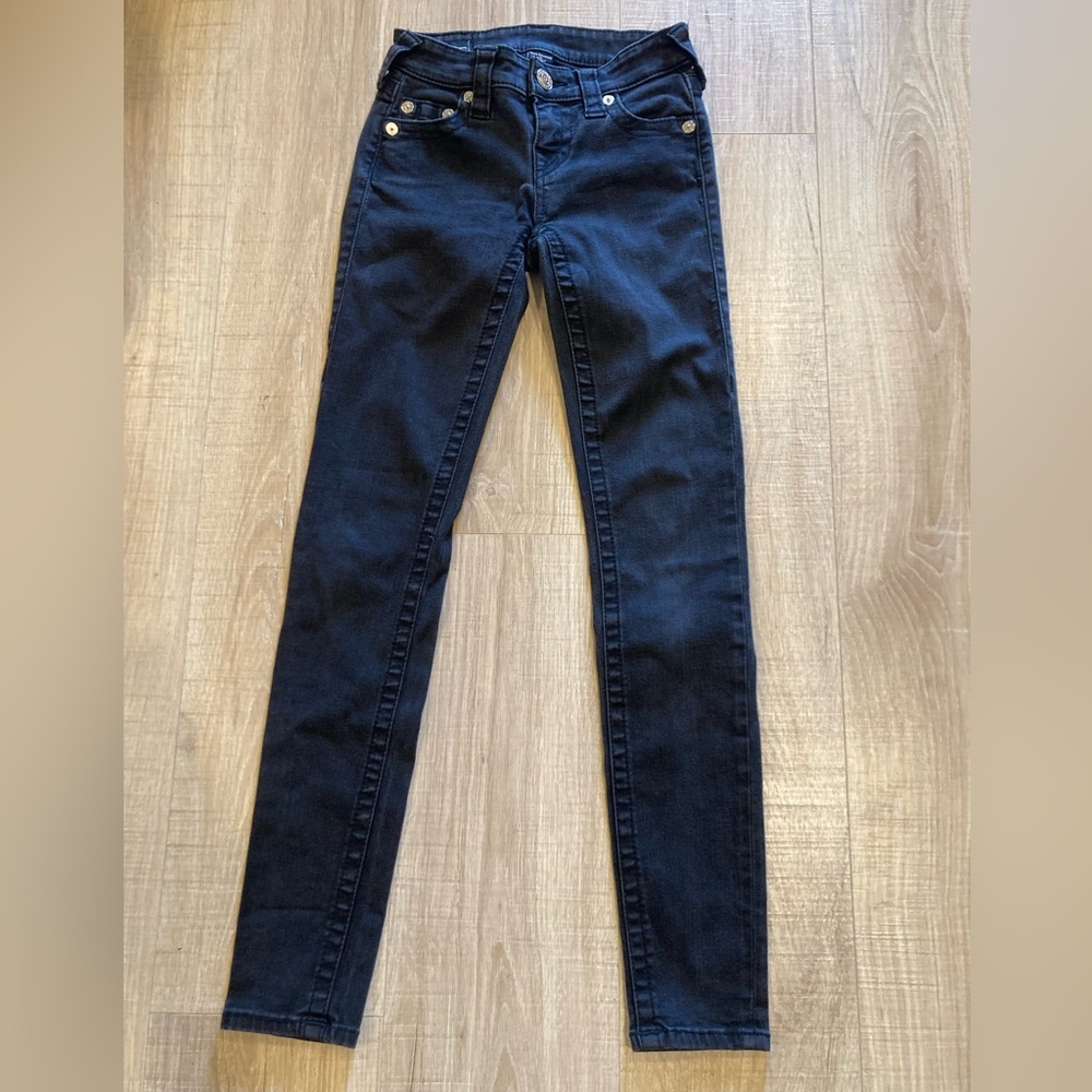 True Religion Halle Mid Rise Super Skinny Jeans